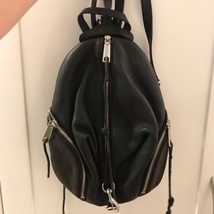 Rebecca Minkoff black leather backpack